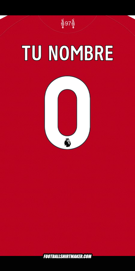 Camiseta Liverpool FC 2025/2026 -  tu nombre - 0