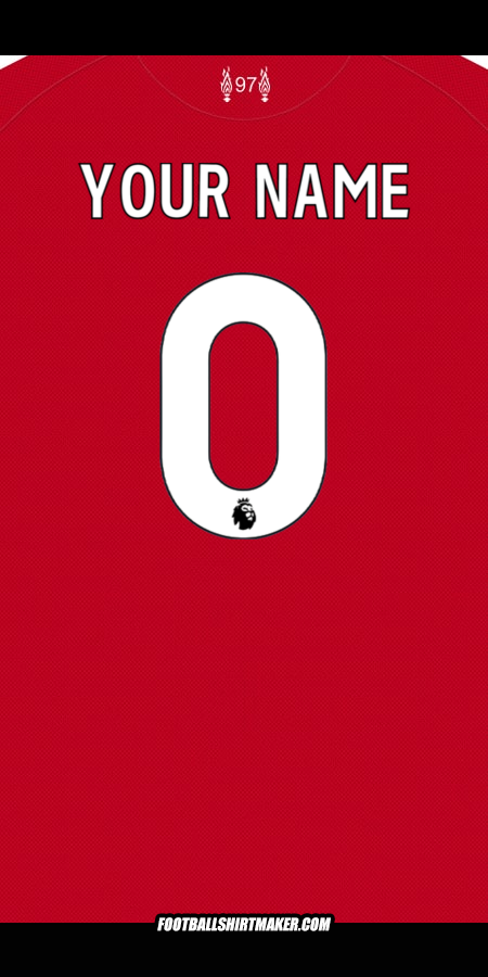Jersey Liverpool FC 2025/2026 -  your name - 0