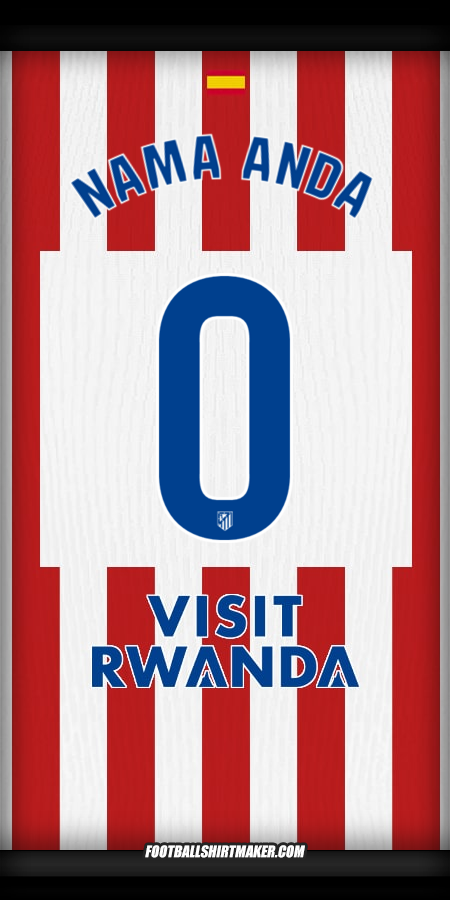 Jersey Atletico Madrid 2025/2026 -  nama anda - 0
