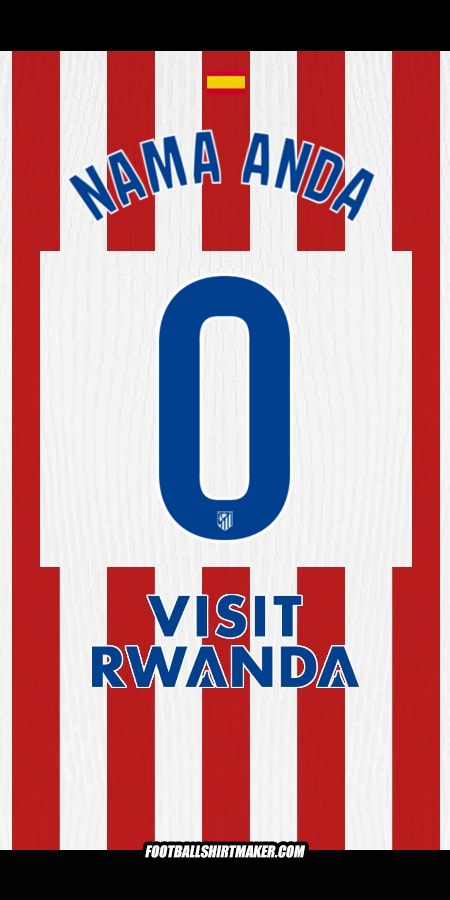 Jersey Atletico Madrid 2025/2026 -  nama anda - 0