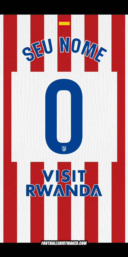 Camisa Atletico Madrid 2025/2026 -  seu nome - 0