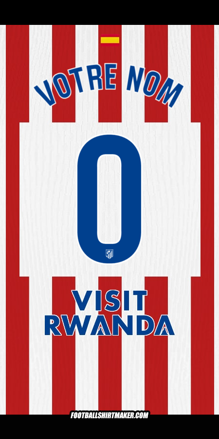Maillot Atletico Madrid 2025/2026 -  votre nom - 0