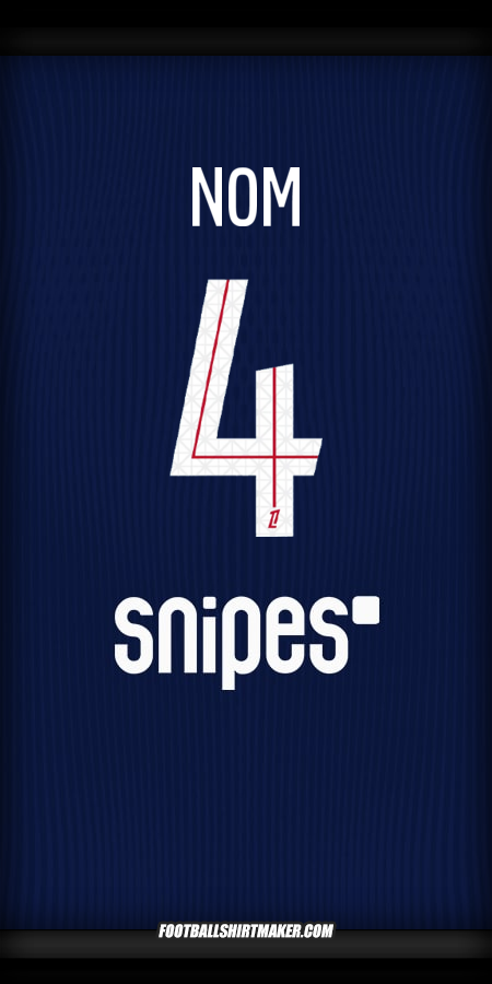 Maillot Paris Saint Germain 2025/2026 -  nom - 4