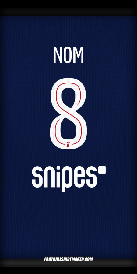 Maillot Paris Saint Germain 2025/2026 -  nom - 8