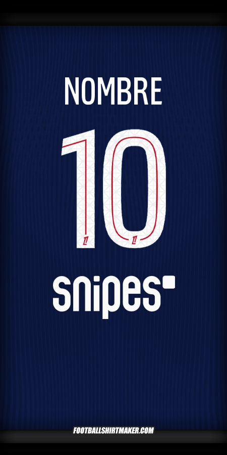 Jersey Paris Saint Germain 2025/2026 -  nombre - 10