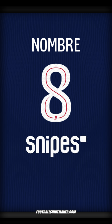 Jersey Paris Saint Germain 2025/2026 -  nombre - 8