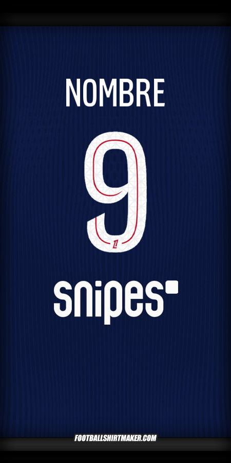 Camiseta Paris Saint Germain 2025/2026 -  nombre - 9