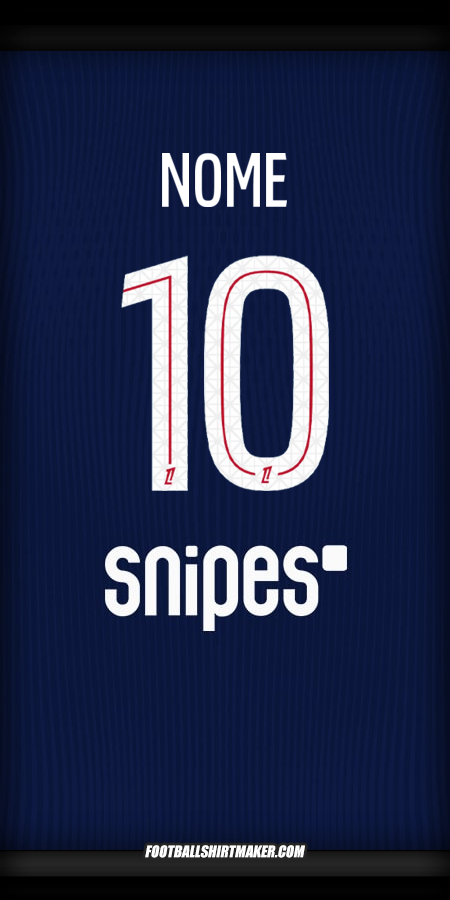 Camisa Paris Saint Germain 2025/2026 -  nome - 10