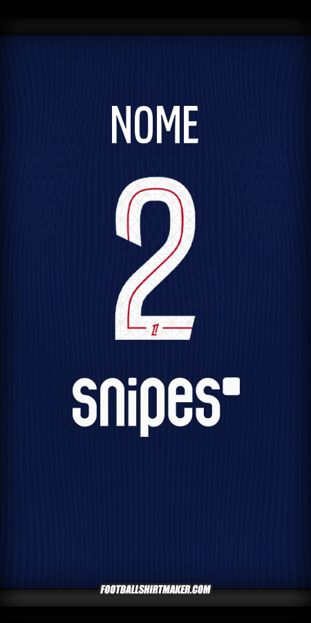 Camisa Paris Saint Germain 2025/2026 -  nome - 2
