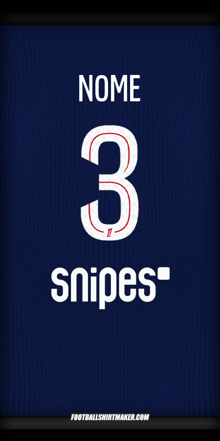 Camisa Paris Saint Germain 2025/2026 -  nome - 3