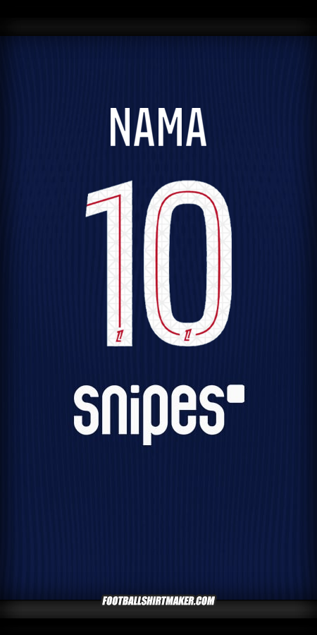 Jersey Paris Saint Germain 2025/2026 -  nama - 10