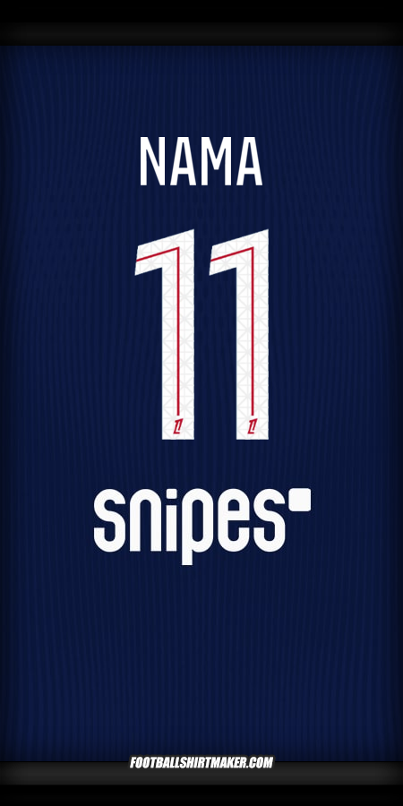 Jersey Paris Saint Germain 2025/2026 -  nama - 11