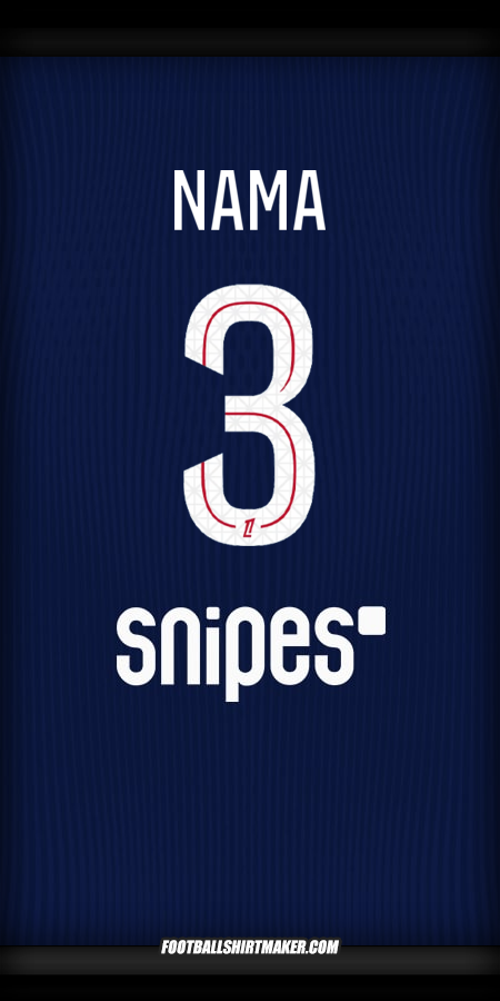 Jersey Paris Saint Germain 2025/2026 -  nama - 3