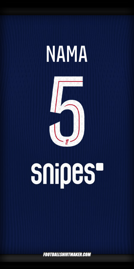 Jersey Paris Saint Germain 2025/2026 -  nama - 5