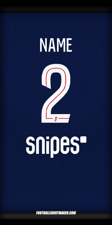 Jersey Paris Saint Germain 2025/2026 -  name - 2