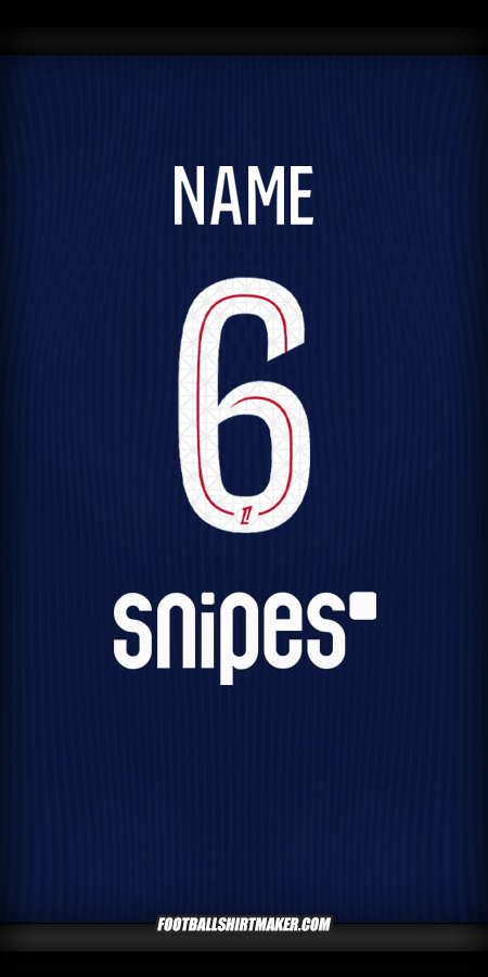 Shirt Paris Saint Germain 2025/2026 -  name - 6
