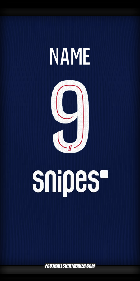 Shirt Paris Saint Germain 2025/2026 -  name - 9