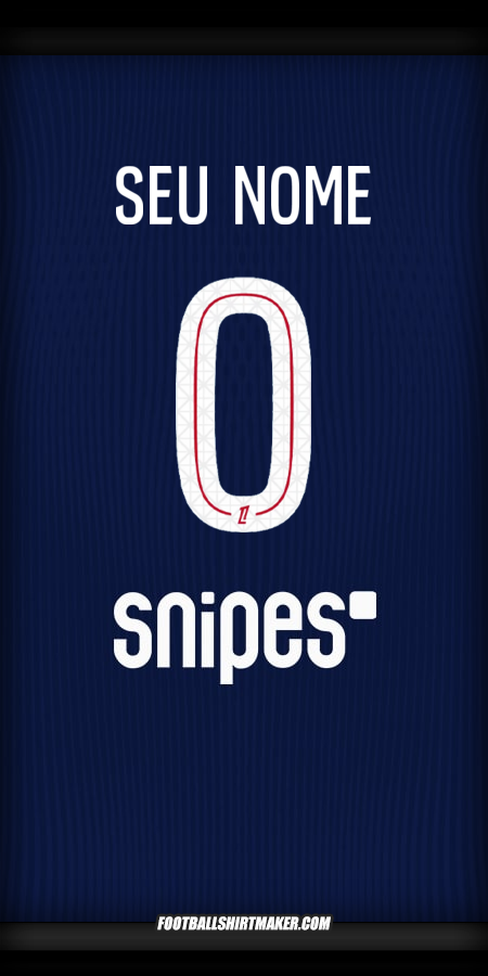 Camisa Paris Saint Germain 2025/2026 -  seu nome - 0