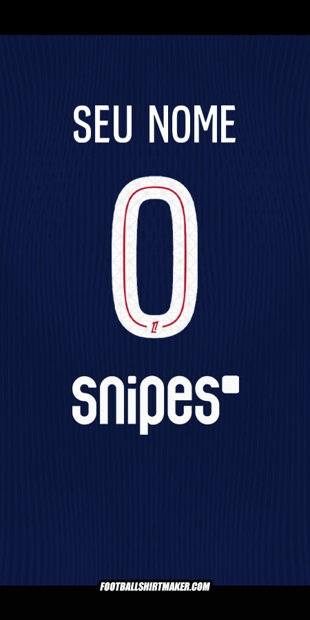 Camisa Paris Saint Germain 2025/2026 -  seu nome - 0