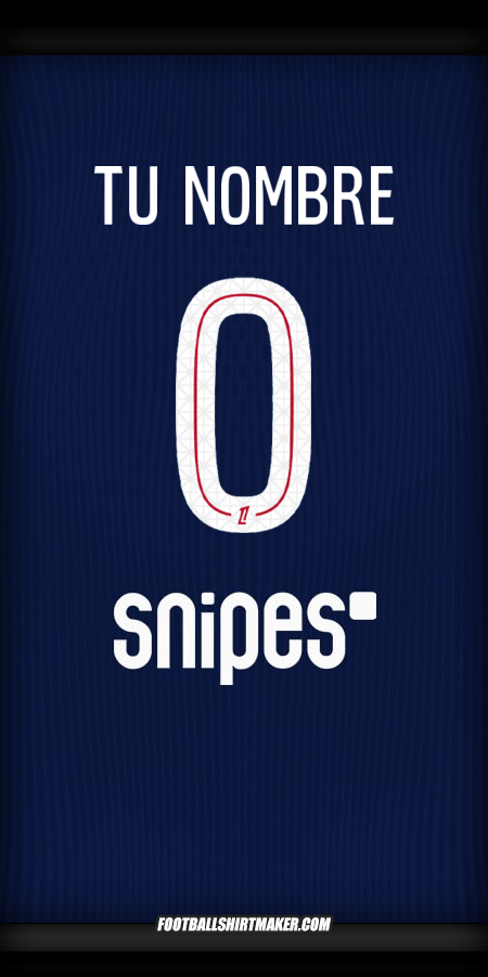 Jersey Paris Saint Germain 2025/2026 -  tu nombre - 0