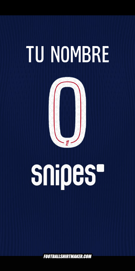 Camiseta Paris Saint Germain 2025/2026 -  tu nombre - 0