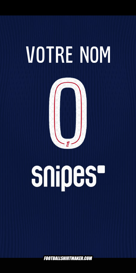 Maillot Paris Saint Germain 2025/2026 -  votre nom - 0