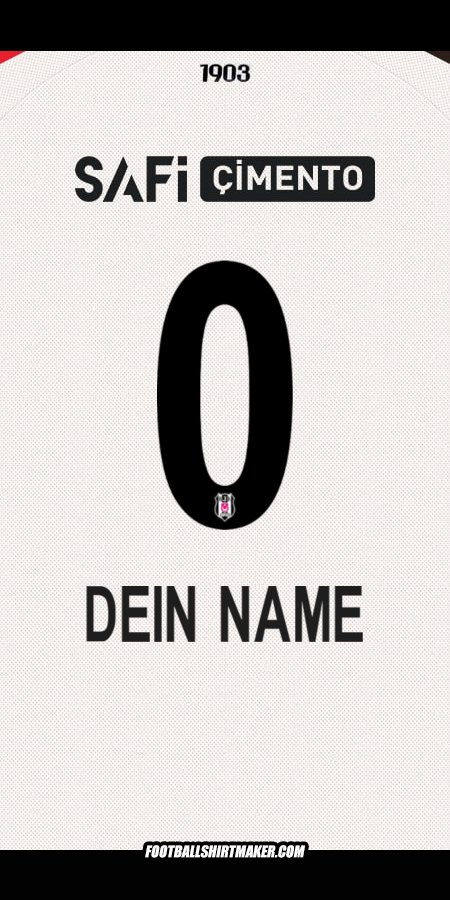 Trikot Besiktas JK 2025/2026 -  dein name - 0