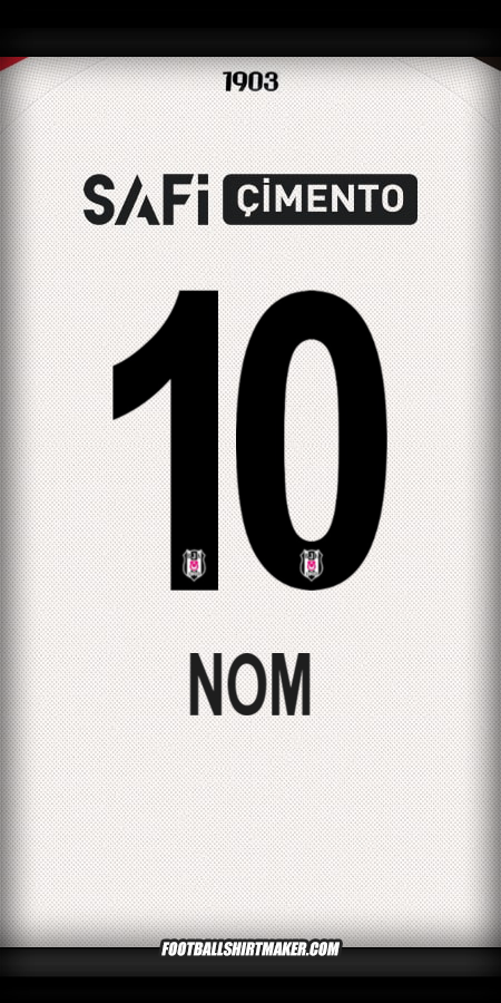 Maillot Besiktas JK 2025/2026 -  nom - 10