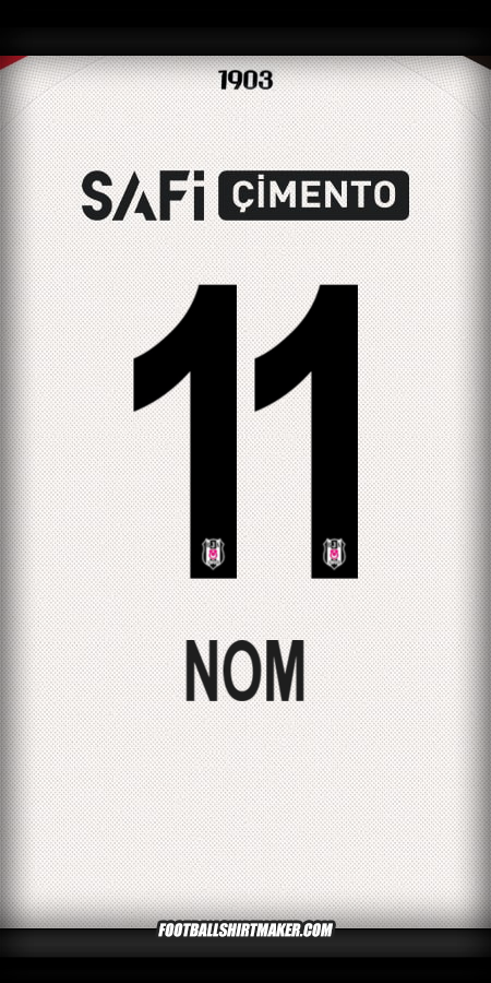 Maillot Besiktas JK 2025/2026 -  nom - 11