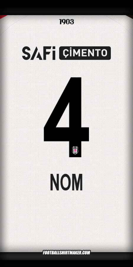Maillot Besiktas JK 2025/2026 -  nom - 4