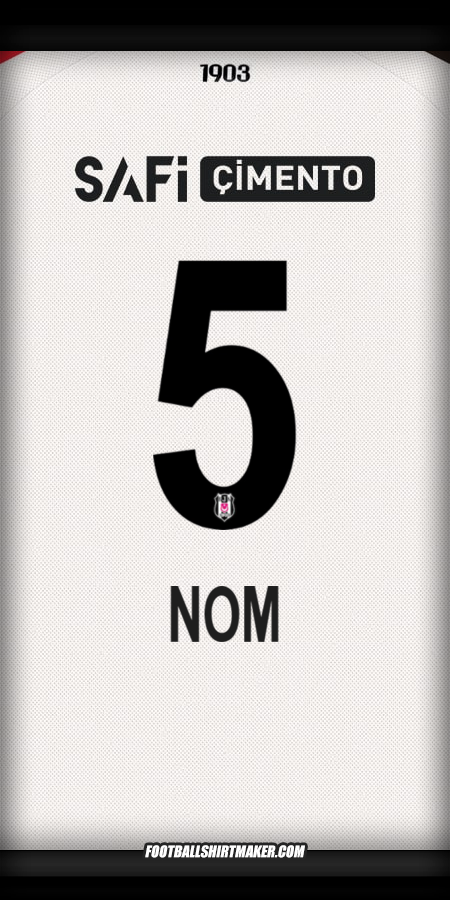 Maillot Besiktas JK 2025/2026 -  nom - 5