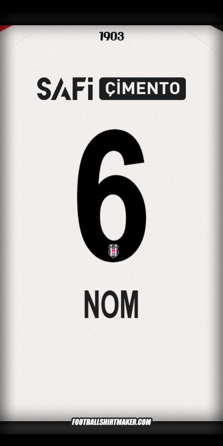 Maillot Besiktas JK 2025/2026 -  nom - 6