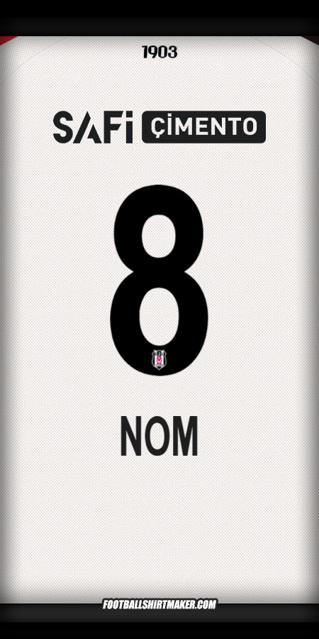 Maillot Besiktas JK 2025/2026 -  nom - 8