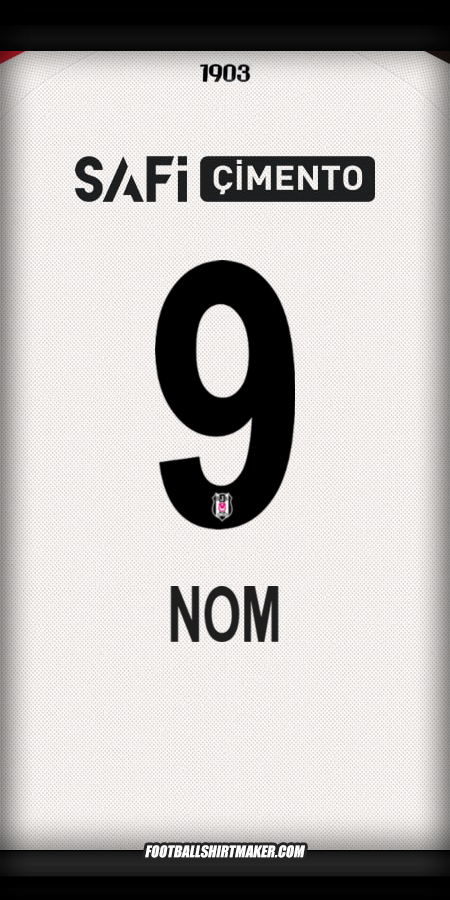 Maillot Besiktas JK 2025/2026 -  nom - 9