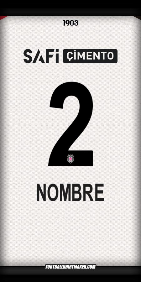 Jersey Besiktas JK 2025/2026 -  nombre - 2