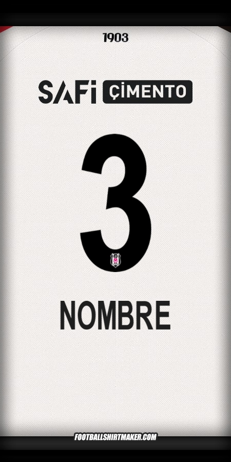 Camiseta Besiktas JK 2025/2026 -  nombre - 3