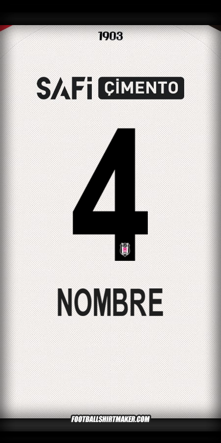 Jersey Besiktas JK 2025/2026 -  nombre - 4