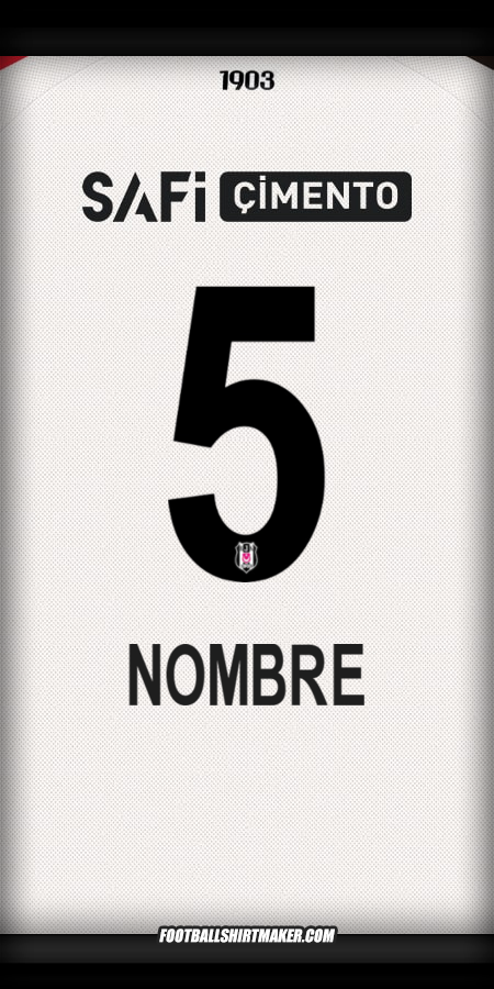 Camiseta Besiktas JK 2025/2026 -  nombre - 5