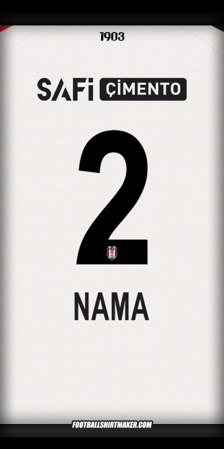 Jersey Besiktas JK 2025/2026 -  nama - 2