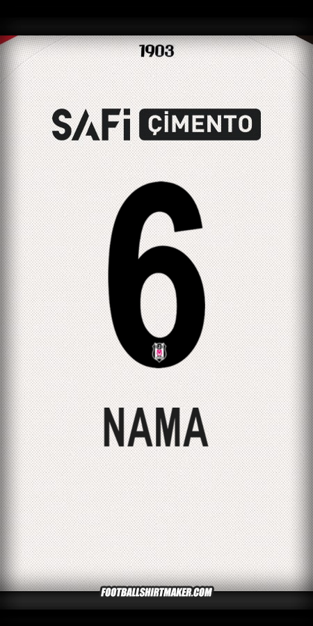 Jersey Besiktas JK 2025/2026 -  nama - 6