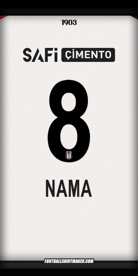 Jersey Besiktas JK 2025/2026 -  nama - 8