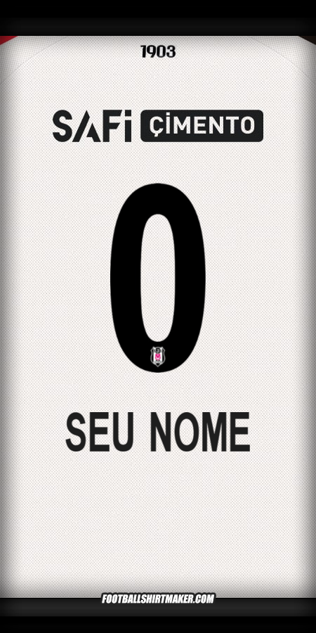 Camisa Besiktas JK 2025/2026 -  seu nome - 0