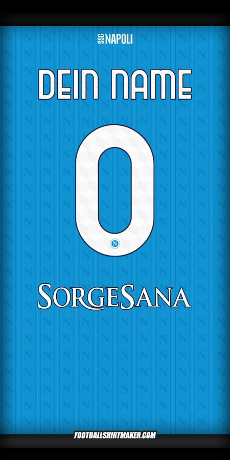 Trikot SSC Napoli 2025/2026 -  dein name - 0