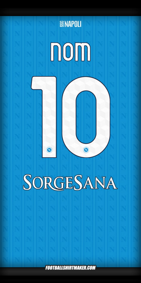 Maillot SSC Napoli 2025/2026 -  nom - 10