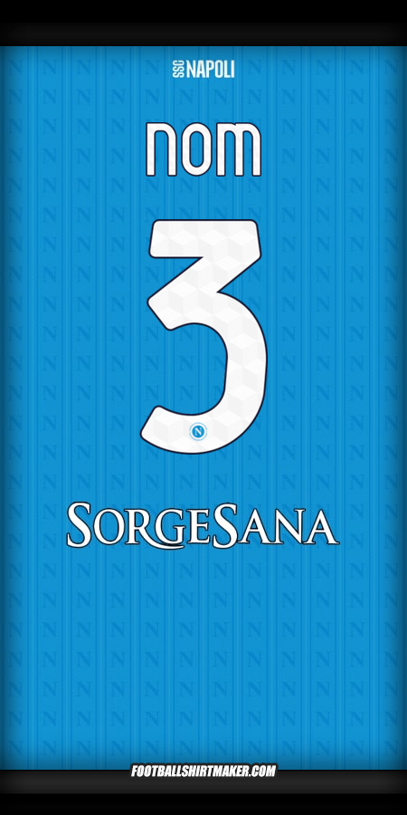 Maillot SSC Napoli 2025/2026 -  nom - 3
