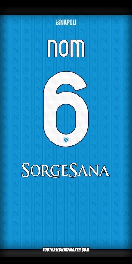 Maillot SSC Napoli 2025/2026 -  nom - 6