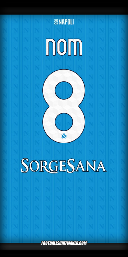 Maillot SSC Napoli 2025/2026 -  nom - 8