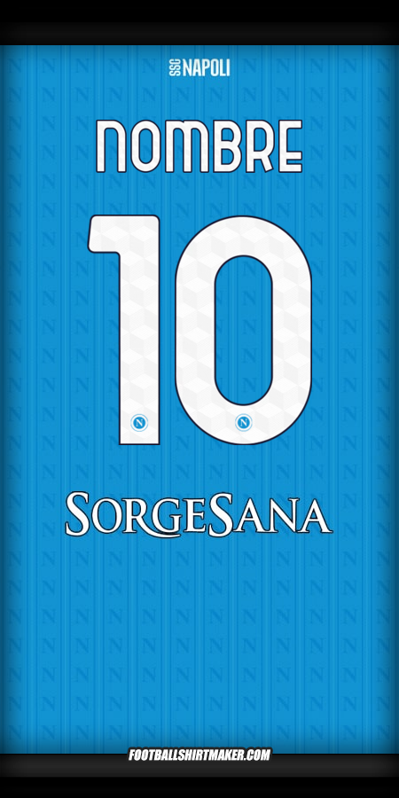 Camiseta SSC Napoli 2025/2026 -  nombre - 10