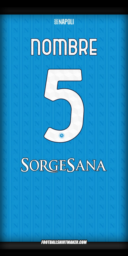 Camiseta SSC Napoli 2025/2026 -  nombre - 5