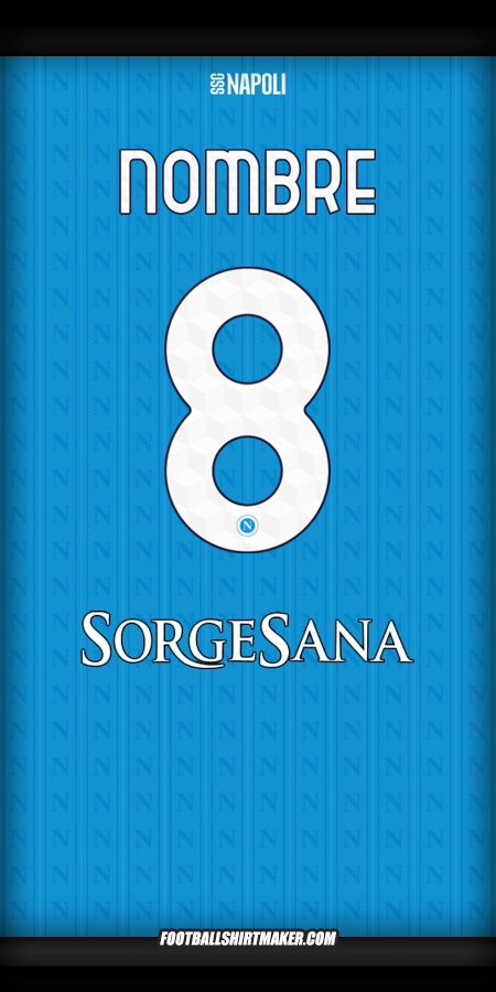 Camiseta SSC Napoli 2025/2026 -  nombre - 8